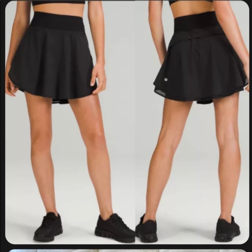 🖤LULULEMON FLUTTER HEM HIGH RISE SKIRT/SKORT🖤